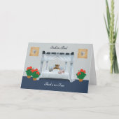 ベッド、男の子、または女の子で病気の子供のための良いカードを取得 カード (正面)