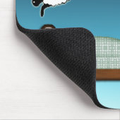 ベッド、空、及び夜のヒツジを数えること マウスパッド (コーナー)