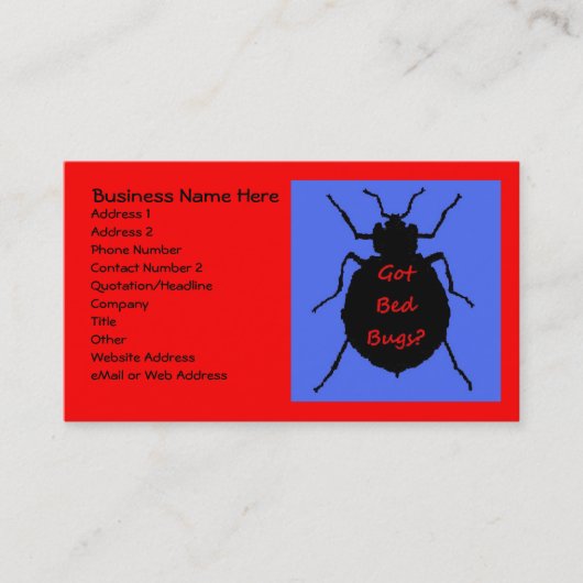 ベッドBug名刺 名刺 (正面)