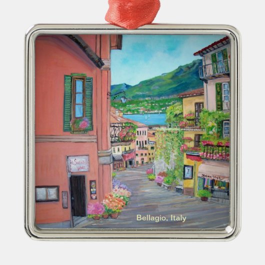 ベッラージョ、イタリアのオーナメント メタルオーナメント (正面)