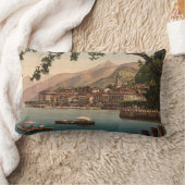 ベッラージョIの湖Como、ロンバルディア、イタリア ランバークッション (ブランケット)