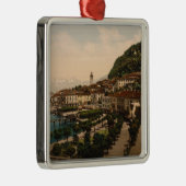 ベッラージョIIの湖Comoのロンバルディア、イタリアのオーナメント メタルオーナメント (右)