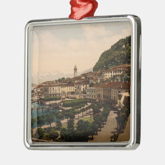 ベッラージョIIの湖Comoのロンバルディア、イタリアのオーナメント メタルオーナメント (左)