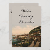 ベッラージョIIの湖Como、ロンバルディア、イタリア 招待状 (正面/裏面)