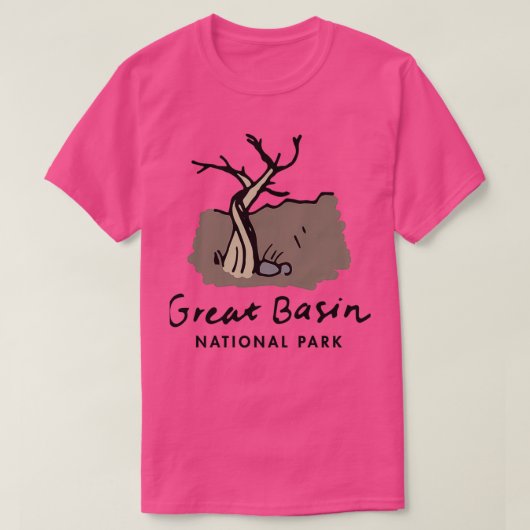 ベッ素晴らしス国立公園手描き3 Tシャツ (デザイン正面)