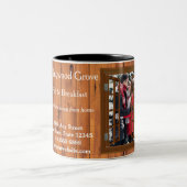 ベッ素朴ド&ブレックファースト🌿カスタムロッドロゴ ツートーンマグカップ (中央)