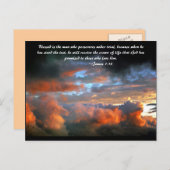 ベッ賛美ク治中の忍耐強い人だ ポストカード (正面/裏面)