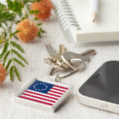 ベツィー・ロスによる星条旗 キーホルダー (側面)