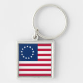 ベツィー・ロスによる星条旗 キーホルダー (正面)