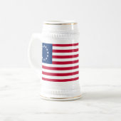 ベツィー・ロス アメリカ国旗 ビールジョッキ (正面左)