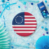 ベツィー・ロス アメリカ国旗 ペーパープレート (パーティー)