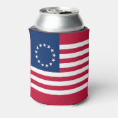 ベツィー・ロス アメリカ国旗 缶クーラー (缶裏面)