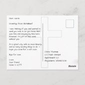 ベツレヘムとスカイライン ポストカード (裏面)