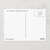 ベツレヘムのはがきの星 ポストカード (裏面)