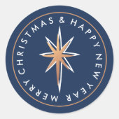 ベツレヘムのクリスマスの星 ラウンドシール (正面)