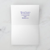 ベツレヘムのクリスマスグリーティングカード上のスター シーズンカード (内部)