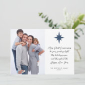 ベツレヘムのクリスマスメッセージのフォトスター シーズンカード (スタンド正面)