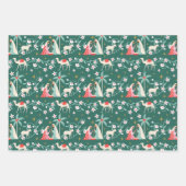 ベツレヘムのクリスマス宗教的出生スター ラッピングペーパーシート (正面)