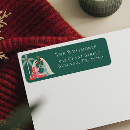 ベツレヘムのクリスマス宗教的出生スター ラベル