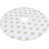 ベツレヘムのパターン(の模様が)ある星 ブラッシュドポリエステルツリースカート (アングル)