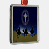 ベツレヘムの三つの賢人と星クリスマスの装飾 メタルオーナメント (右)