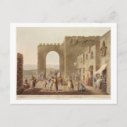 ベツレヘムの主要通り、「見解」 ポストカード (正面)