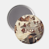 ベツレヘムの国勢調査、詳細by Bruegel D. Piete マグネット (正面/裏面)