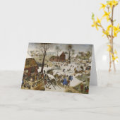 ベツレヘムの国勢調査（Pieter Bruegel著） カード (黄色い花)