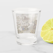 ベツレヘムの国勢調査（Pieter Bruegel著） ショットグラス (裏面)