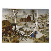 ベツレヘムの国勢調査（Pieter Bruegel著） ラージペーパーバッグ (裏面)