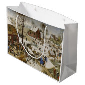 ベツレヘムの国勢調査（Pieter Bruegel著） ラージペーパーバッグ (裏面アングル)