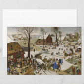 ベツレヘムの国勢調査(Pieter Bruegel著) 便箋 (正面/裏面)