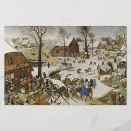 ベツレヘムの国勢調査(Pieter Bruegel著) 便箋