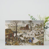 ベツレヘムの国勢調査（Pieter Bruegel著） 便箋 (スタンド正面)