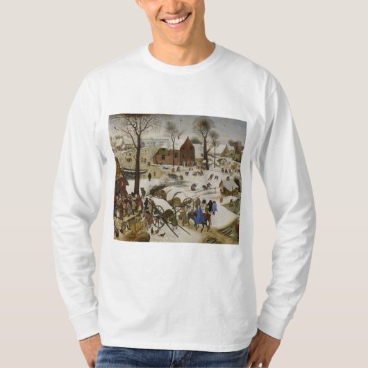 ベツレヘムの国勢調査（Pieter Bruegel著） Tシャツ (正面)