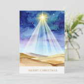 ベツレヘムの夜空の星 メリークリスマス ホリデー シーズンカード (スタンド正面)