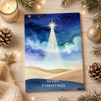 ベツレヘムの夜空の星 メリークリスマス ホリデー シーズンカード
