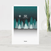 ベツレヘムの星と冬の夜 シーズンカード (裏面)