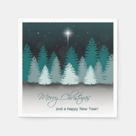 ベツレヘムの星と冬の夜 スタンダードカクテルナプキン