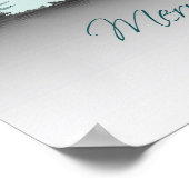 ベツレヘムの星と冬の夜 ポスター (角)