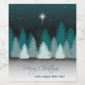 ベツレヘムの星と冬の夜 ワインラベル (シングルラベル)