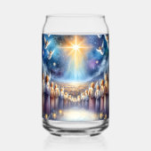 ベツレヘムの星の下の天国の合唱団 ガラス缶 (正面)