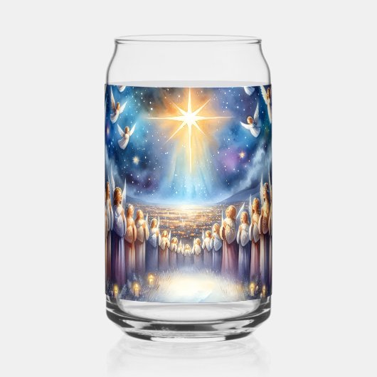 ベツレヘムの星の下の天国の合唱団 ガラス缶 (正面)