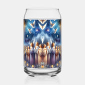 ベツレヘムの星の下の天国の合唱団 ガラス缶 (右)