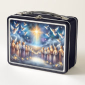 ベツレヘムの星の下の天国の合唱団 メタルランチボックス (正面)