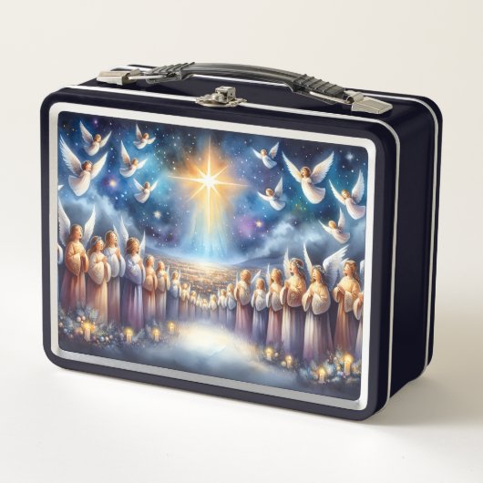 ベツレヘムの星の下の天国の合唱団 メタルランチボックス (正面)