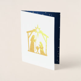 ベツレヘムの星の高級フォイル実在ス・クリスマスカード 箔カード