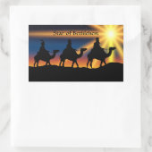 ベツレヘムの星はラベルで、 長方形シール (バッグ)