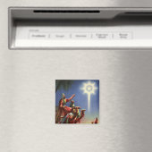 ベツレヘムの星を持つ賢者たち、キリスト教の伝統的なイメージ マグネット (インサイチュ (食洗機))