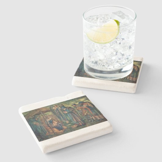 ベツレヘムの星(エドワード・バーン=ジョーンズ) ストーンコースター (横)